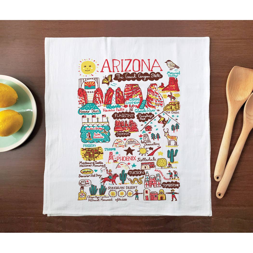 Allport Editions - Wholesale Tea Towel - Statescapes Towel Series - see all 29 States!0
