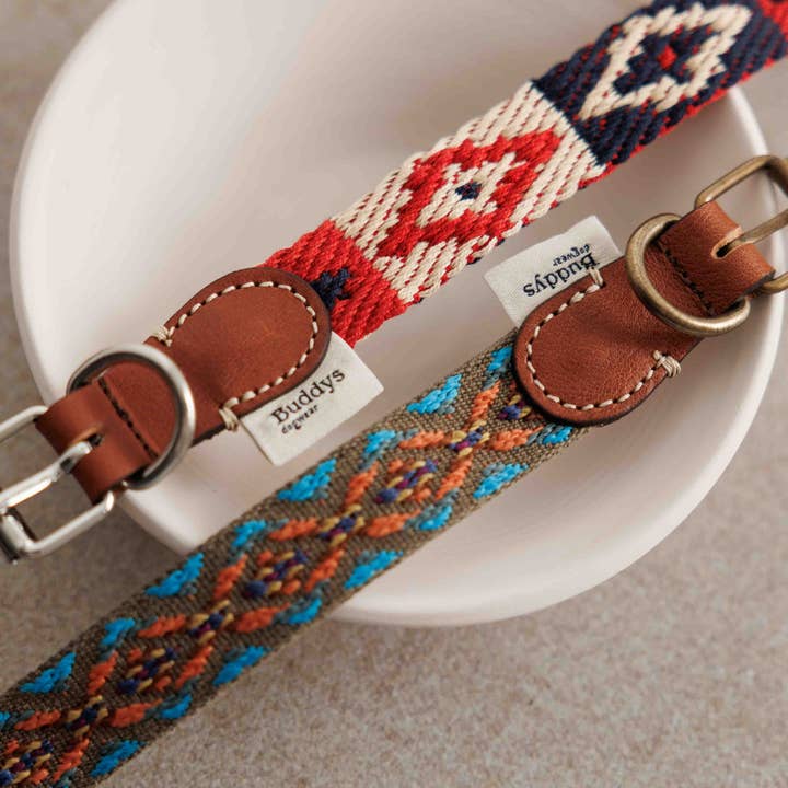 Buddys dogwear - Venta al por mayor Collar - Perros - Collar para perro Peruvian Petite Indian Red