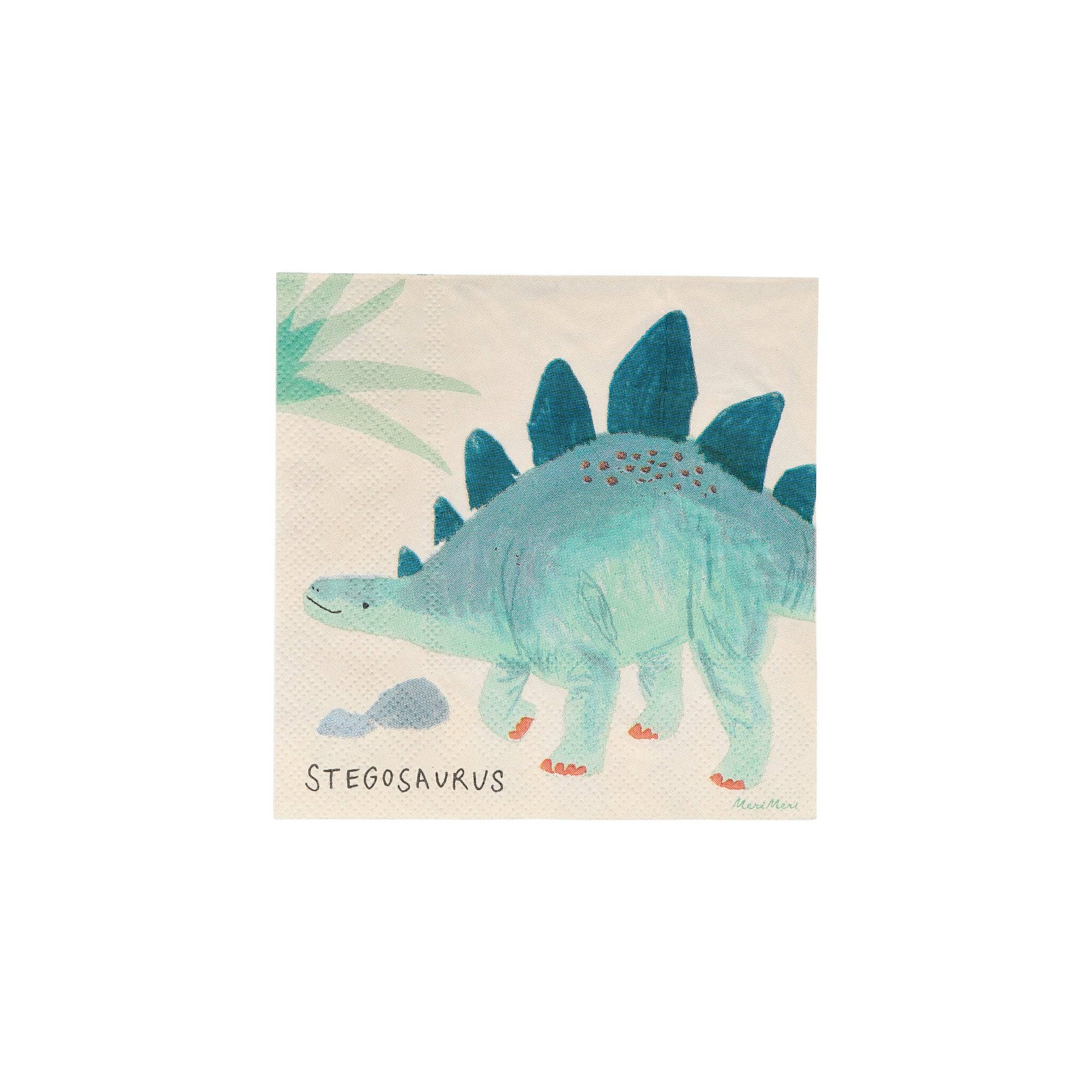 Meri Meri - Wholesale Disposable Napkin - Dinosaur Kingdom Small Napkins4