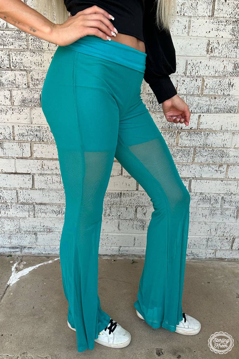Sterling Kreek - Vendita all'ingrosso Pantalone - Donna - Meshed Up Bells - Turchese1
