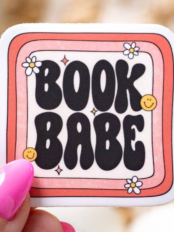Book Babe 2" Waterproof Vinyl Bookish Sticker - Reader Gift for wholesale by Too Many Stickers Co