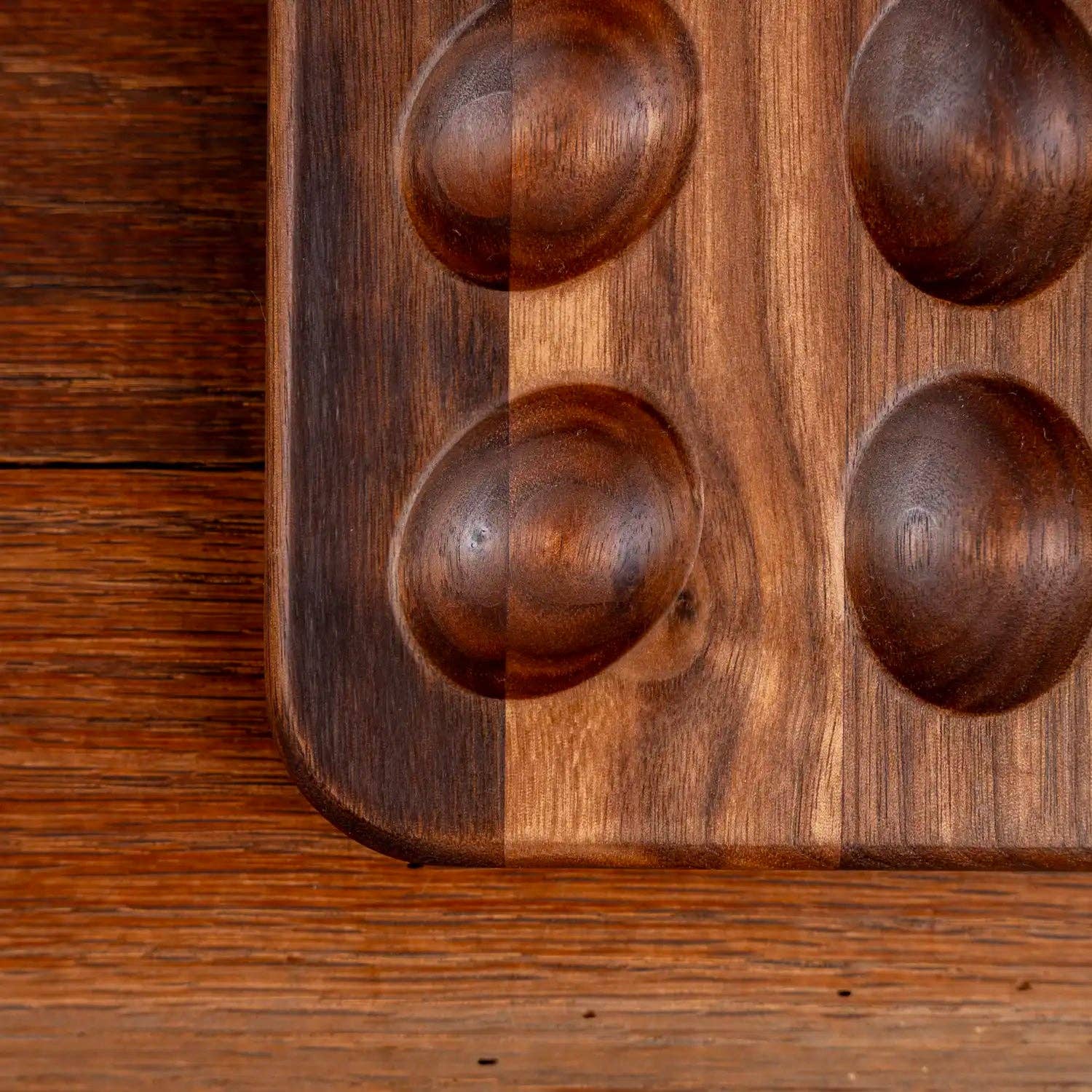 Laurel Mercantile - Wholesale Egg Cup/Holder - Walnut Deviled Egg Tray | 18 egg3