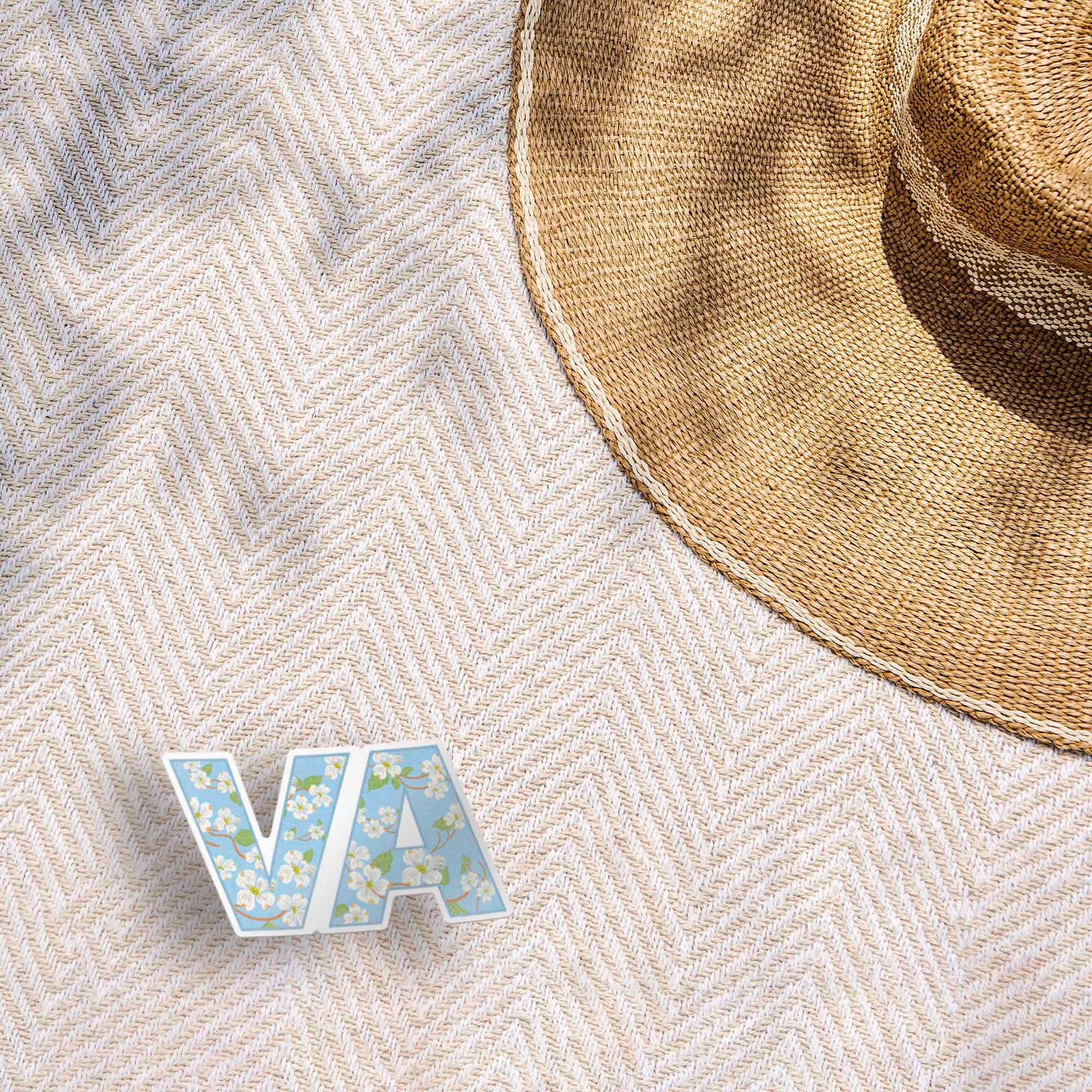 Sentinel Supply - Vente Autocollant - Autocollant Fleur d'État Cornouiller de Virginie - Joli Autocollant VA6