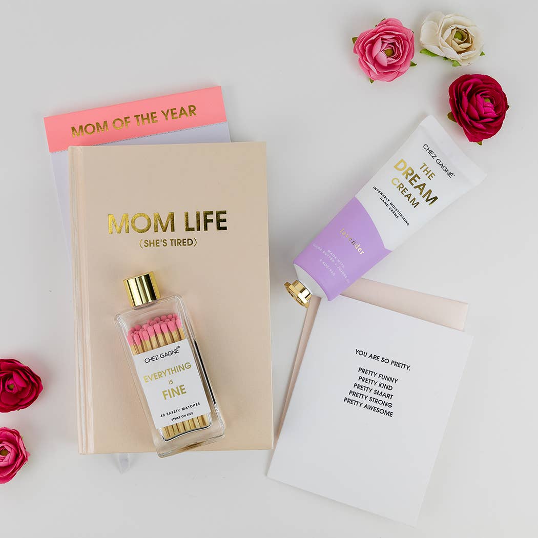 Chez Gagné - Wholesale Matches - Everything is Fine - Glass Bottle Safety Matches - Pink3