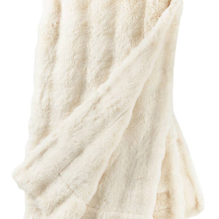 Annie Selke - Wholesale Throw Blanket - Fab Faux Throw | Ivory2