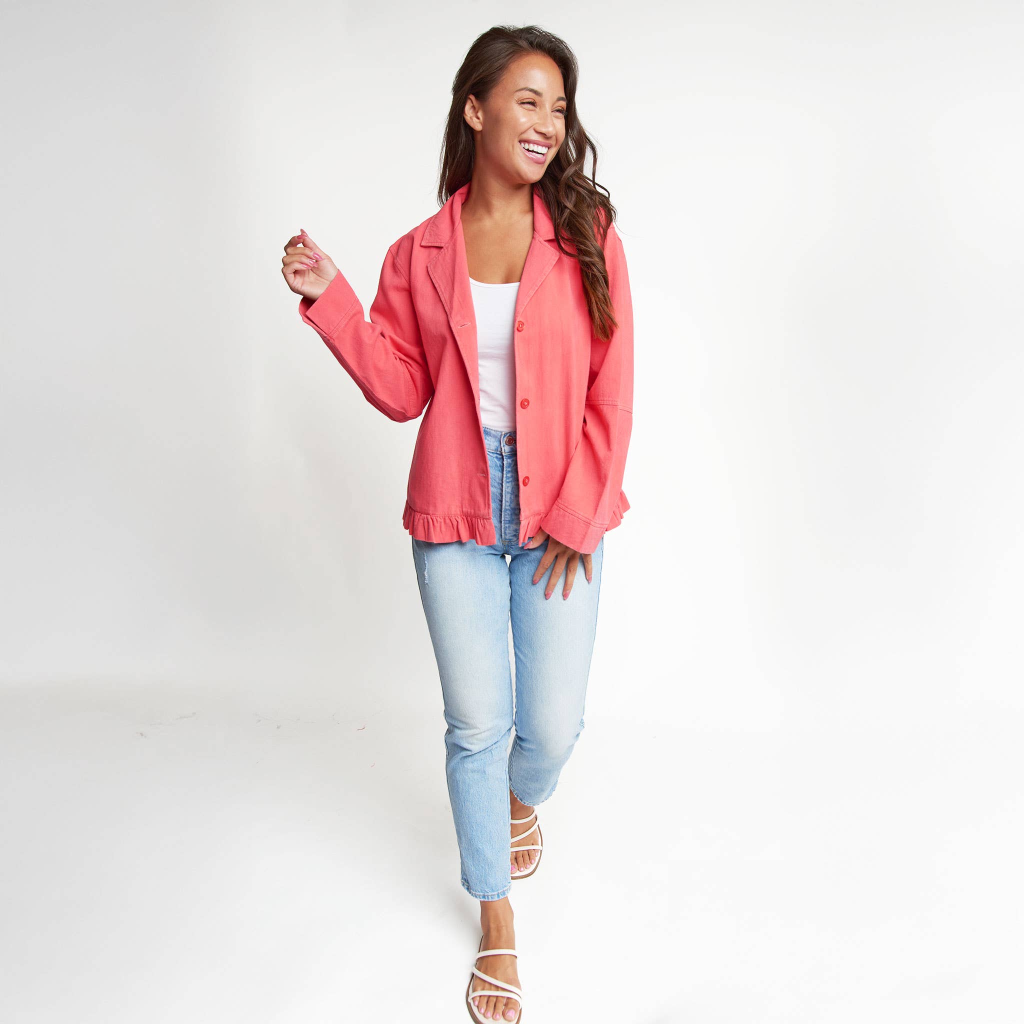 Howard's - Wholesale Jacket - Women's - Billie Lightweight Button Up Cotton Twill Jacket7