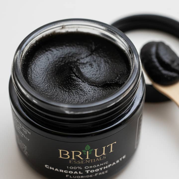 Briut Essentials - Wholesale Toothpaste - Organic Charcoal Smile Brightener3