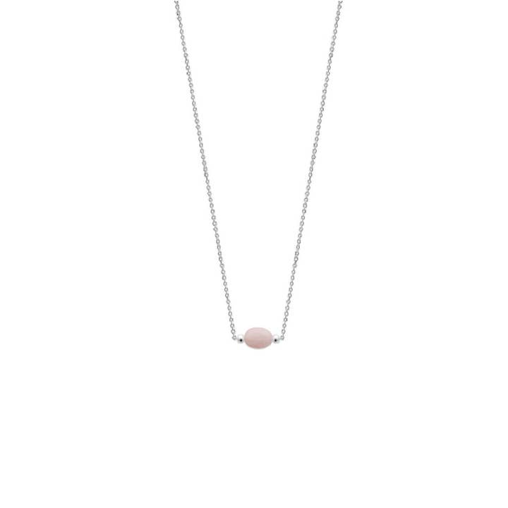 SmykkerPrivatelabel Serenity .925 Sterling sølv forgyldt Rhodium halskæde Pink Quartz for engroshandel hos Jewelry Private Label