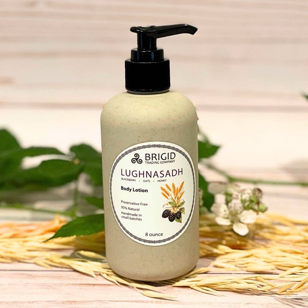 Brigid Trading Company - Wholesale Body Cream/Lotion - Lughnasadh Natural Body Lotion - Blackberry, Oats, and Honey1