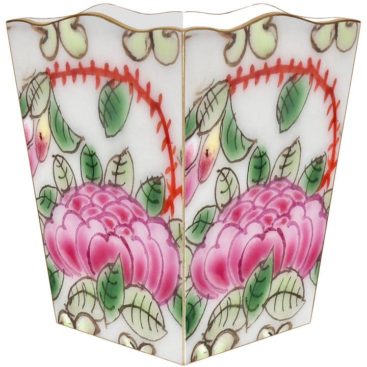 WB6823-Rose Medallion Papperskorg för wholesale av Marye-Kelley