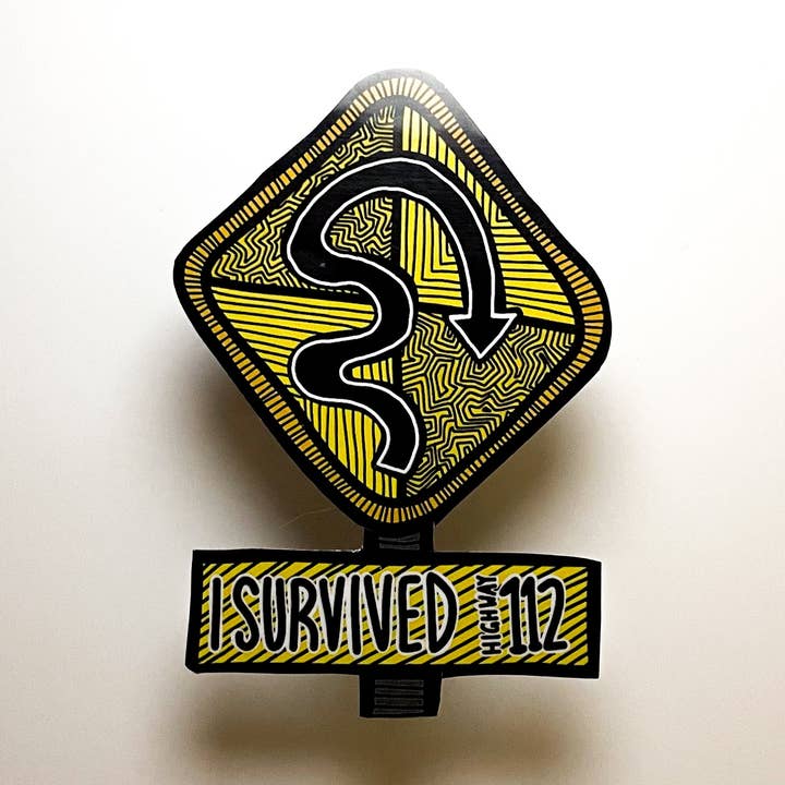 Highway 112 vinylsticker voor wholesale door Evergreen Adventures