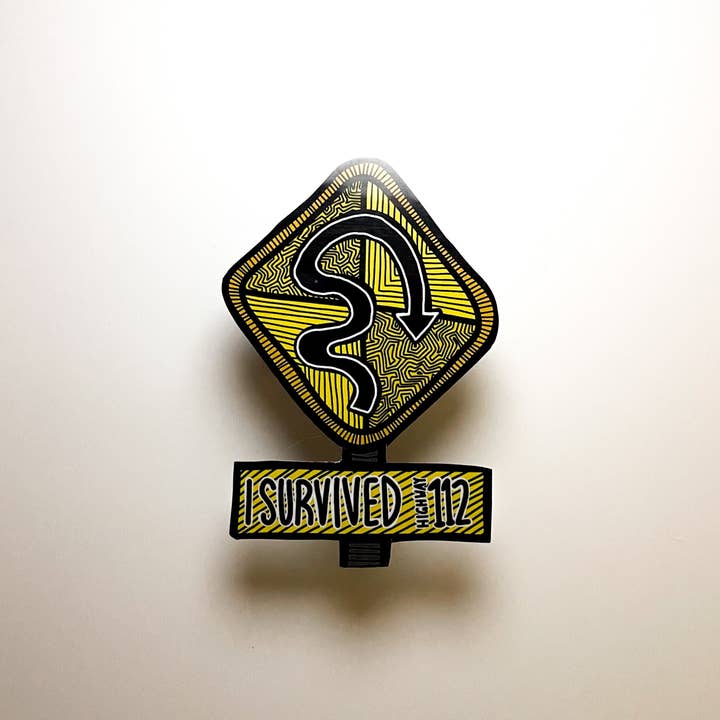 Adesivo in vinile Highway 112 per la vendita all'ingrosso da parte di Evergreen Adventures