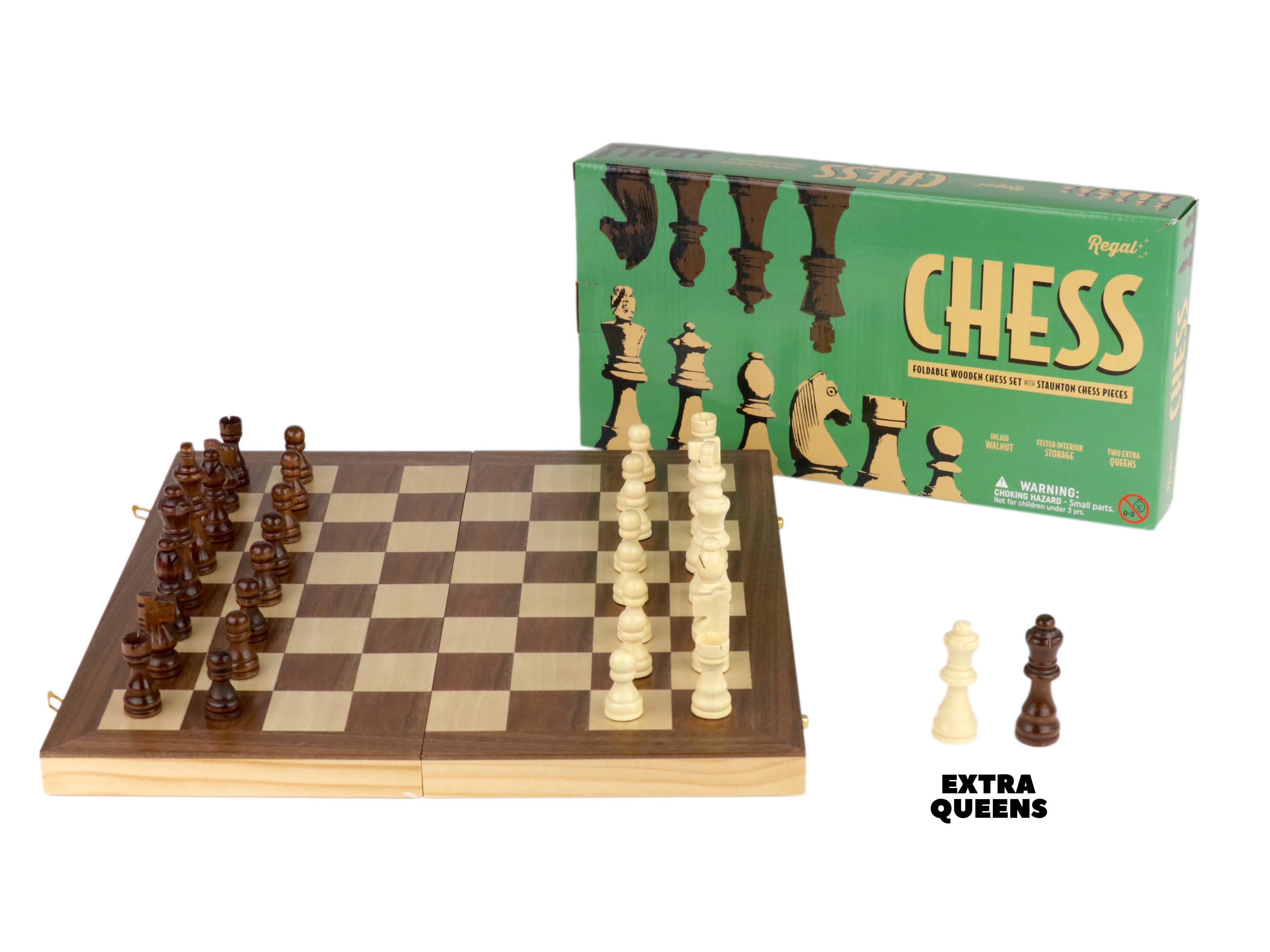 Regal Games - Wholesale Board Game - Regal Games Deluxe Wooden Chess Board Game1