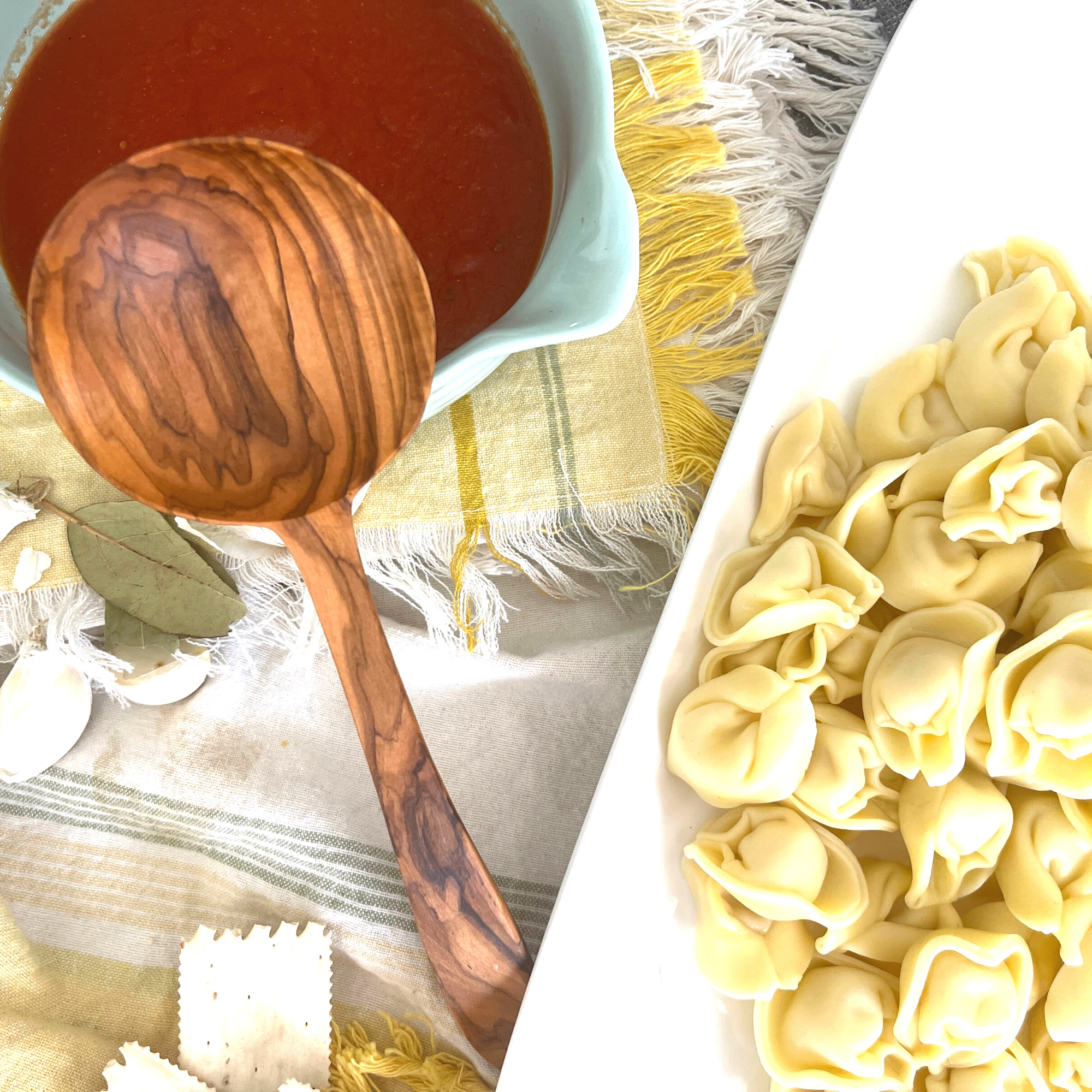 BeldiNest - Wholesale Kitchen Spoon - BeldiNest Large Olive Wood set of 2 Spoon and Strainer5