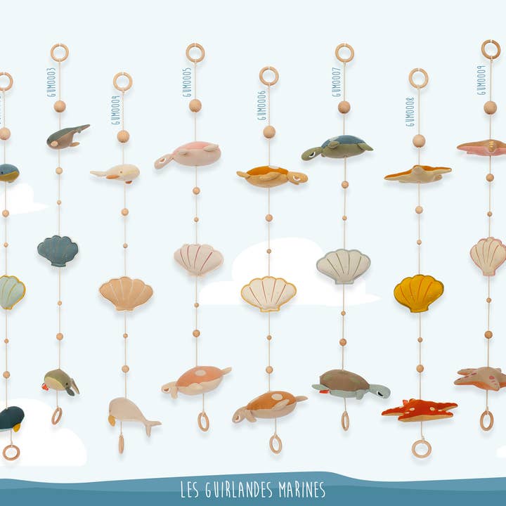 L'Oiseau Bateau - Wholesale Baby Mobile - Mobile - Marine Garland Turtle - Pink1