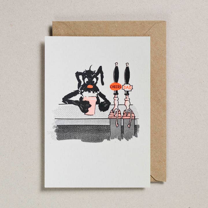 Rascals Cards (Pack of 6) - Dad - Cheers for wholesale by Rusty Studio