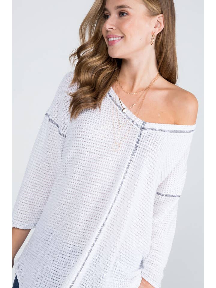 Bloomero - Vente Tunique – femme - TUNIQUE DE STYLE DÉCONTRACTÉ PIED DE POULE9