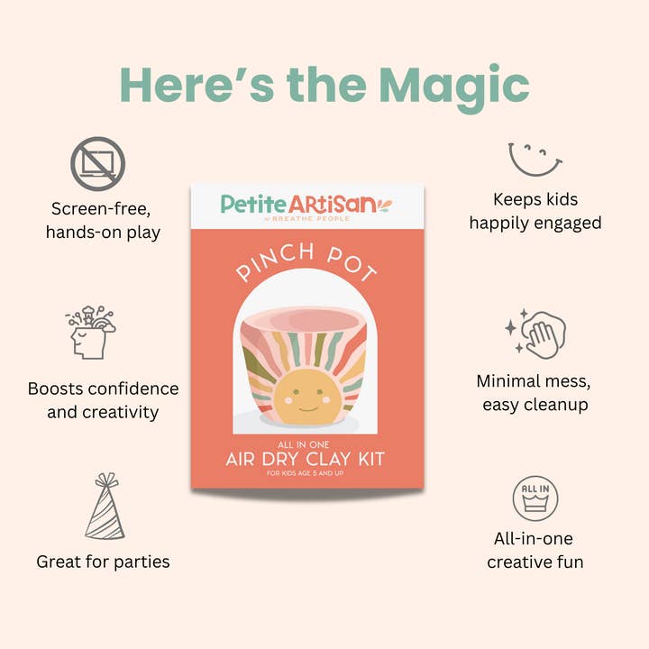 Breathe People - Venta al por mayor Kit de manualidades - Niños - Kit de Arcilla DIY para Niños: Haz y Pinta Tus Propios Platillos para Baratijas2