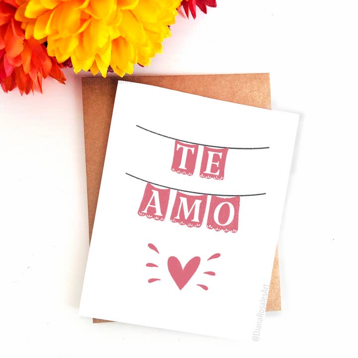 The Amo wenskaart voor wholesale door Diana Rosales Art