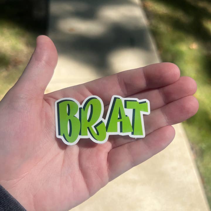 jeganmones - Wholesale Phone & Laptop Stickers - Charli XCX Brat Bratz Font Sticker