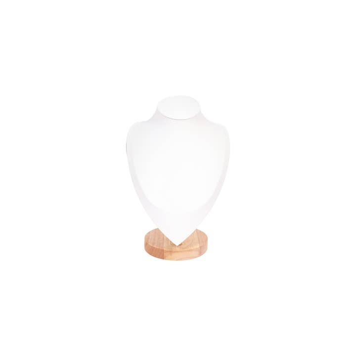 WJW - Wholesale Jewelry Stand & Display - Natural Wood & Leather Necklace Display