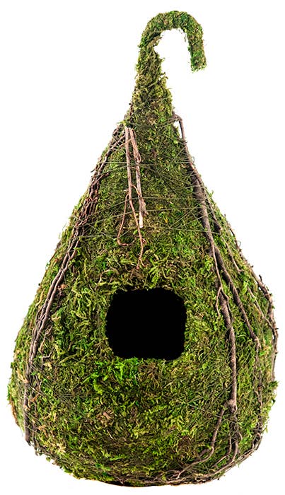 SuperMoss - Wholesale Bird House - Vine Raindrop Deco Birdhouse, Fresh Green, 6 x 10in1
