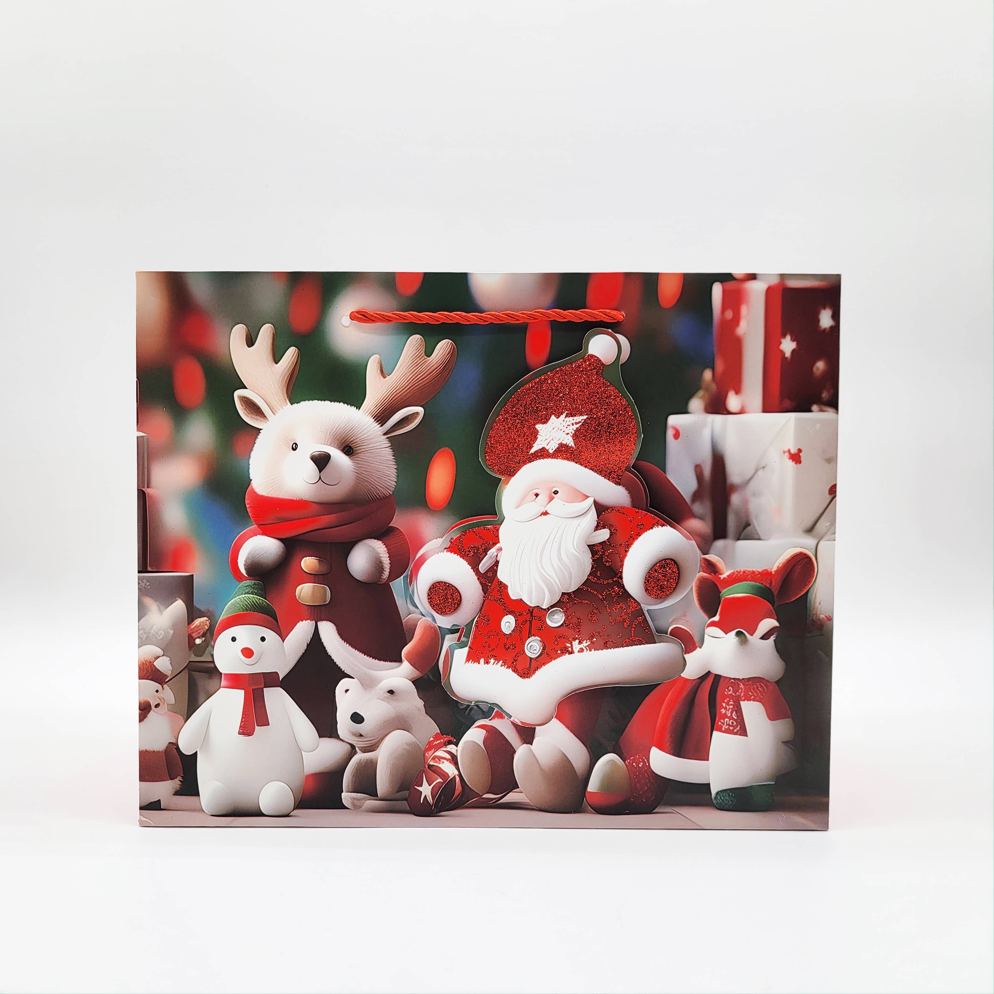 Crover - Wholesale Gift Bag - Christmas Gift Bags – Santa & Holiday Glitter 4 Designs1