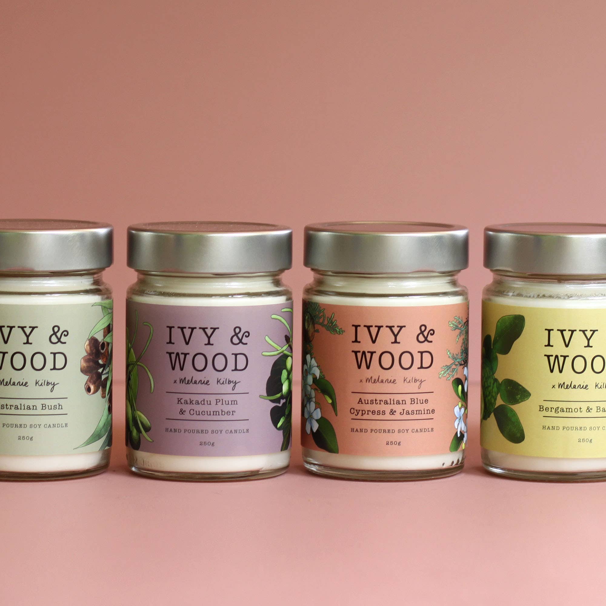 Ivy & Wood – wholesale Jar/filled candle – Australiana: Bergamot & Banksia Soy Candle6