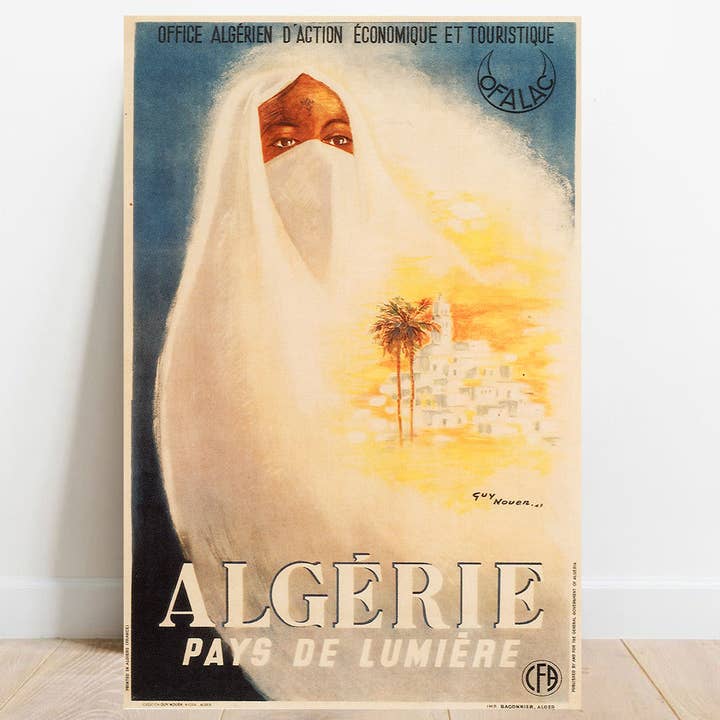 Pôster vintage da Argélia Pays de Lumière — 1947 por atacado de wallartgallery