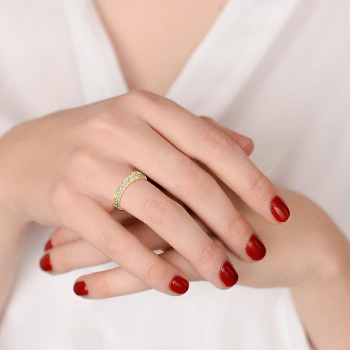 TimeLe$$ Classics – Anel de casamento por atacado – Aliança de casamento de diamante 0.25 CTTW para mulher em ouro 14K10