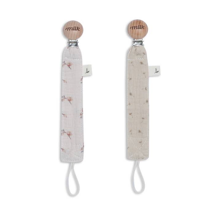 Muslin Paci Clips for wholesale by Milk Denmark
