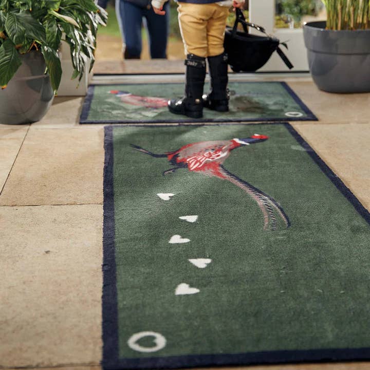 Phoenox Textiles â wholesale Door mat â Hug Rug - Pheasant 2 (Green) doormat