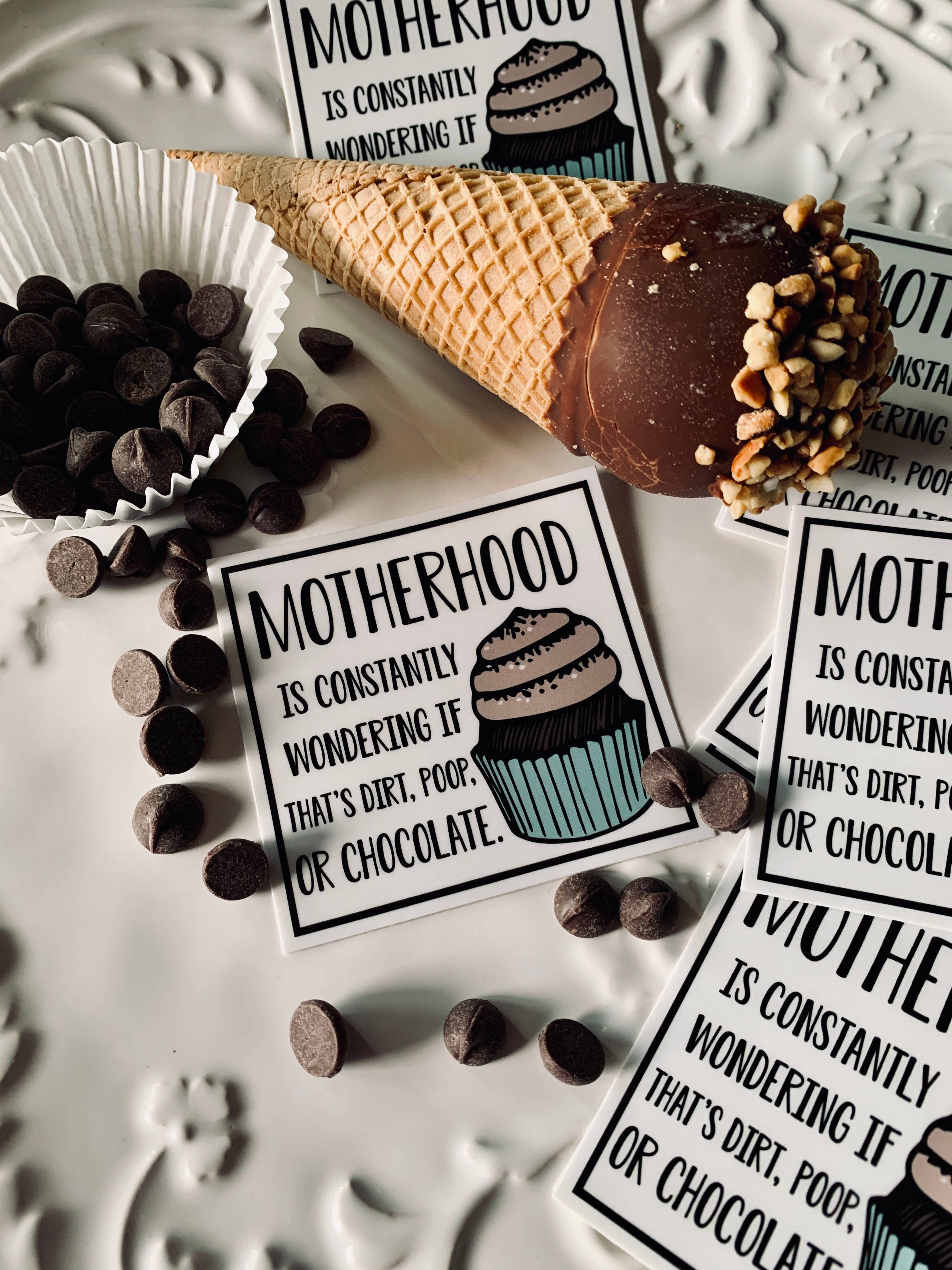 ellembee gift – wholesale Klistermärke – Moderskap undrar ständigt om det är smuts klistermärken1