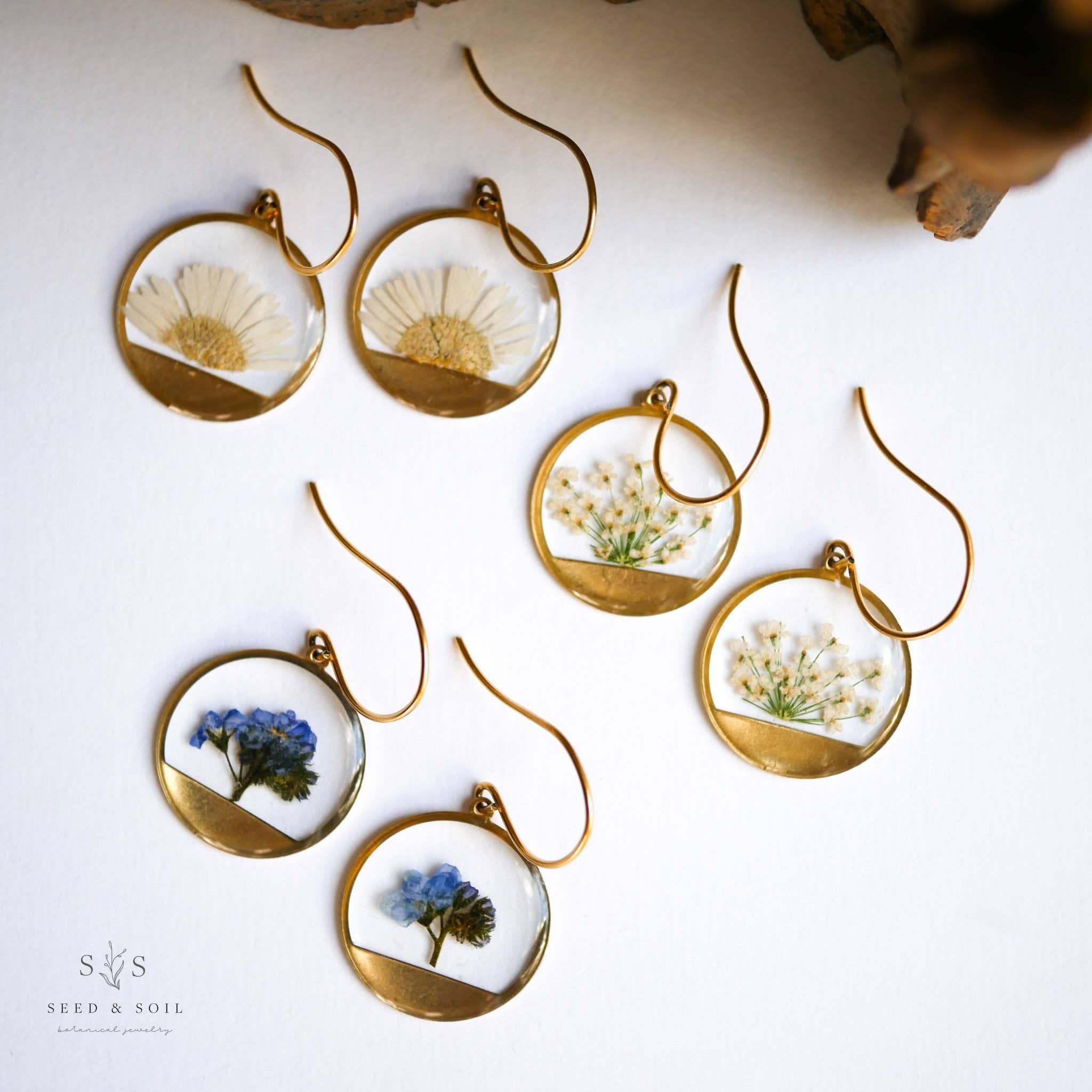 Seed & Soil Botanical Jewelry - Wholesale Dangle Earrings - Horizon Earrings6