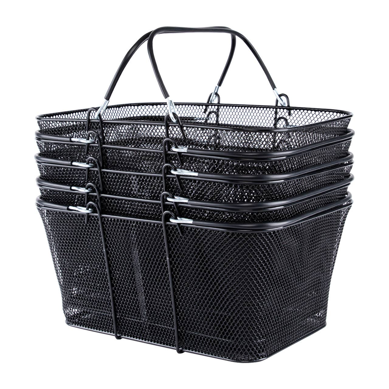Store Supply Warehouse - Wholesale Shopping Cart - Black Metal Shopping Basket 3