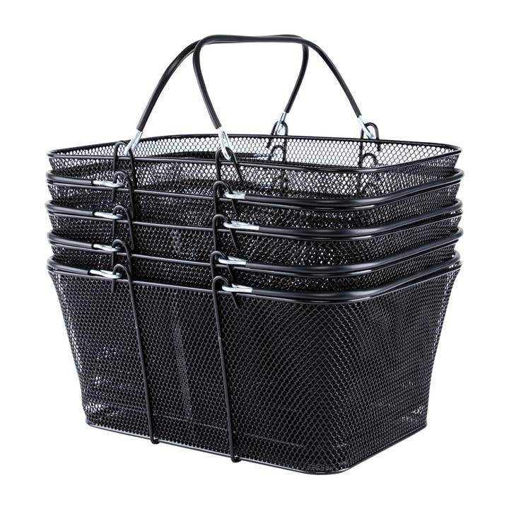 Store Supply Warehouse - Wholesale Shopping Cart - Black Metal Shopping Basket 3