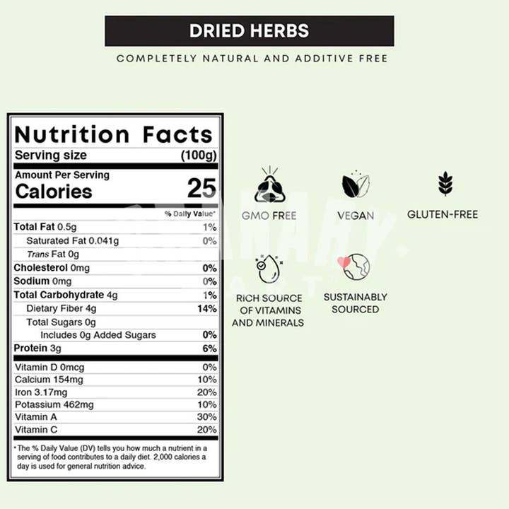 Granary Mart - Vente Herbes aromatiques - TULSI DE VANA ENTIER NATUREL/BASILIC SACRÉ2