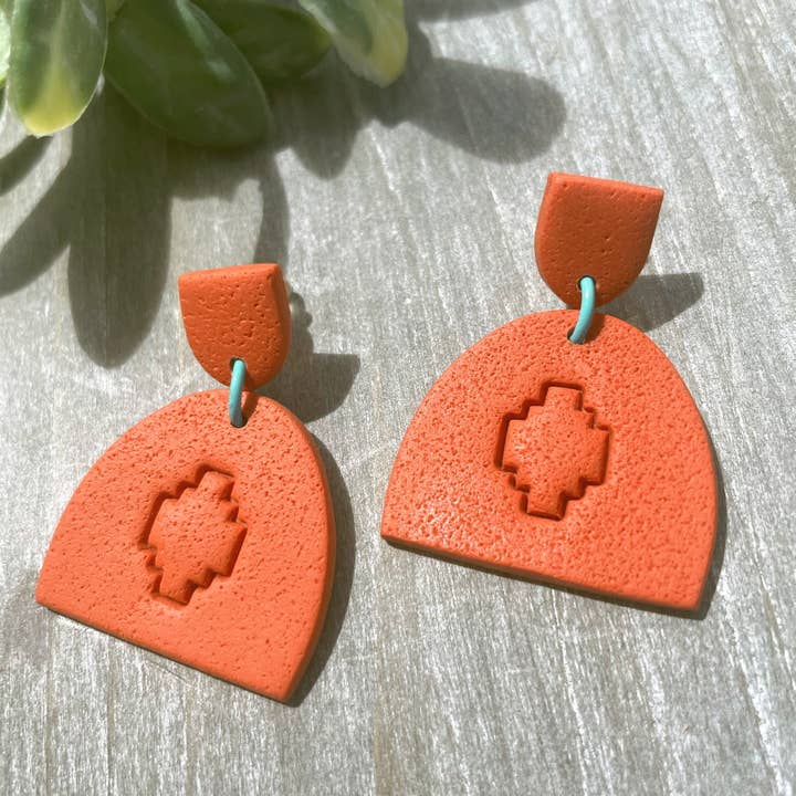 Southwest Terracotta Polymer Clay Ohrringe für den Großhandel von Lucky Bolo