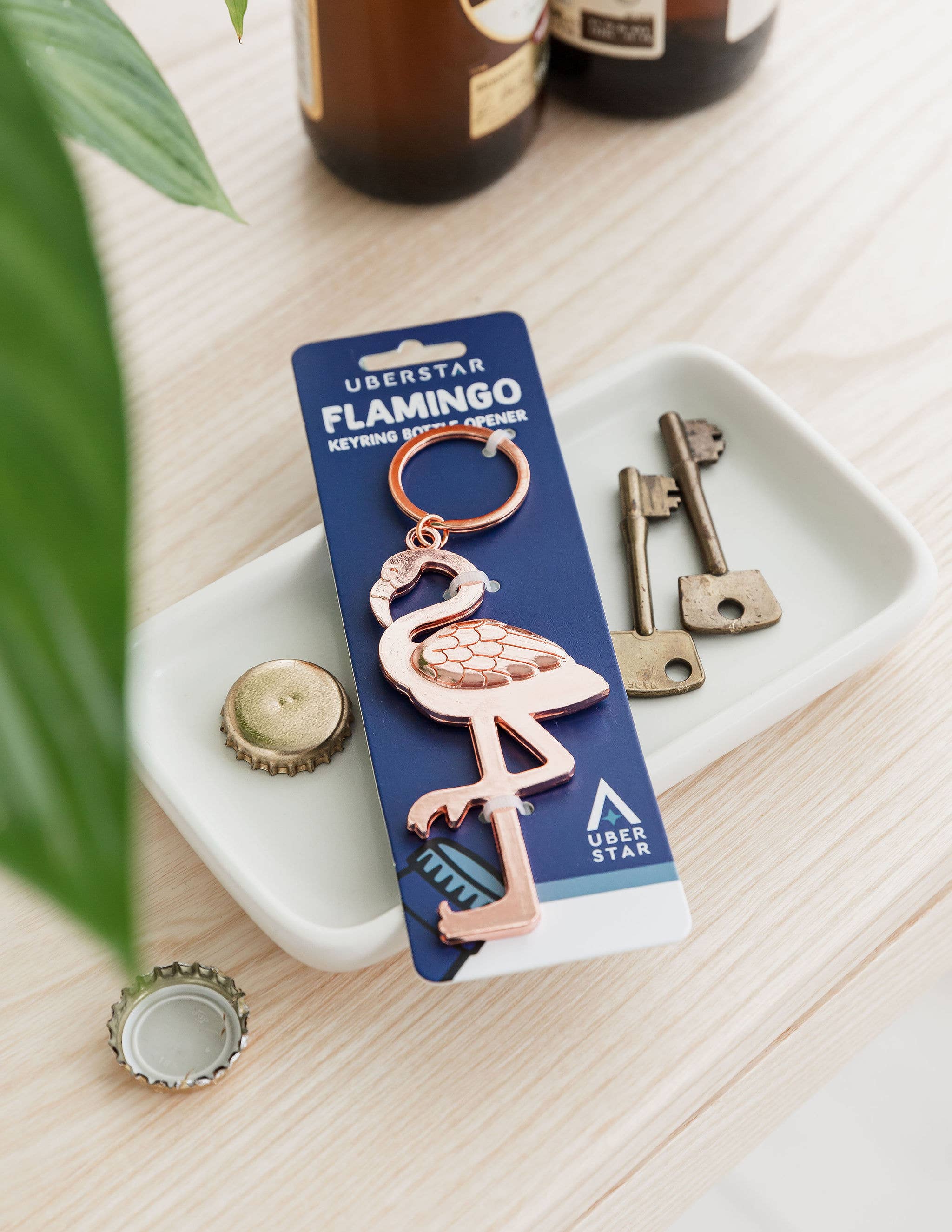 UBERSTAR - Wholesale Bottle/Wine Opener - Flamingo Keyring Bottle Opener3