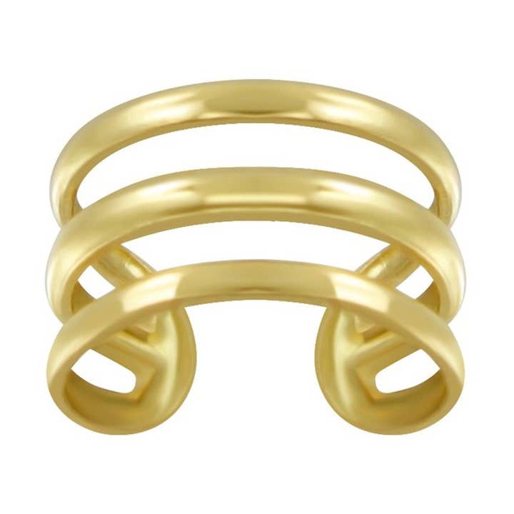 Triple Line Ear Cuff for wholesale by Something Silver