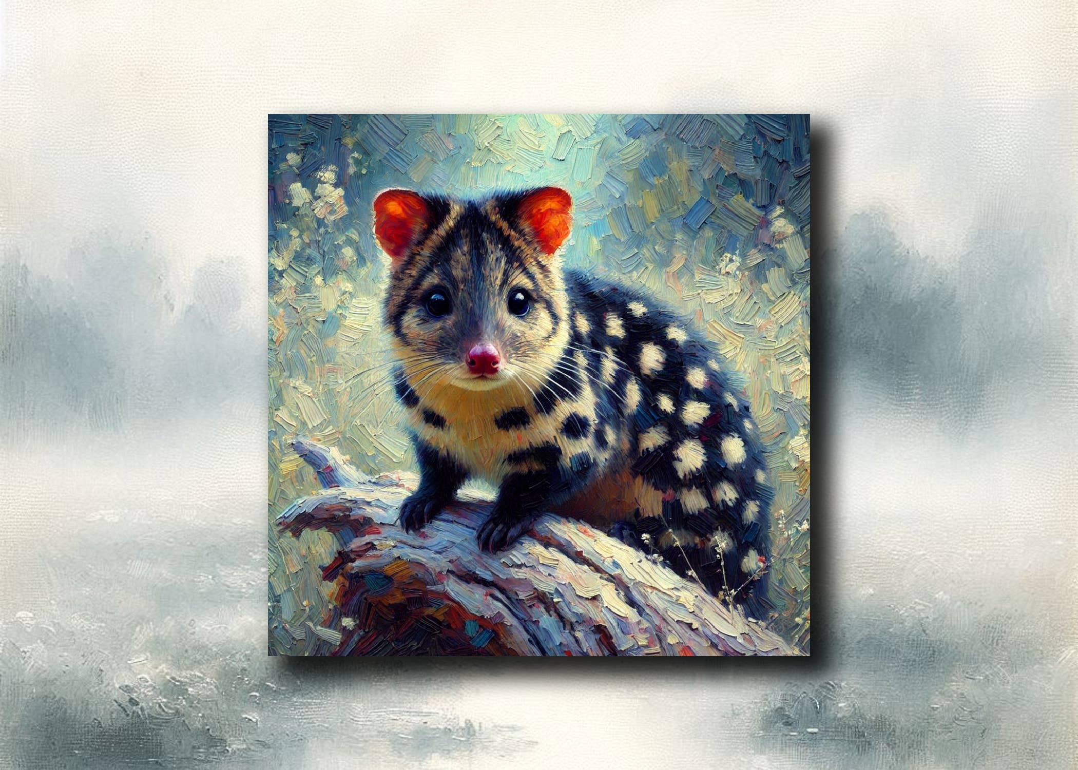 frostedgrey - Wholesale Magnet - BlackQuoll Fridge Magnet 55x55mm0