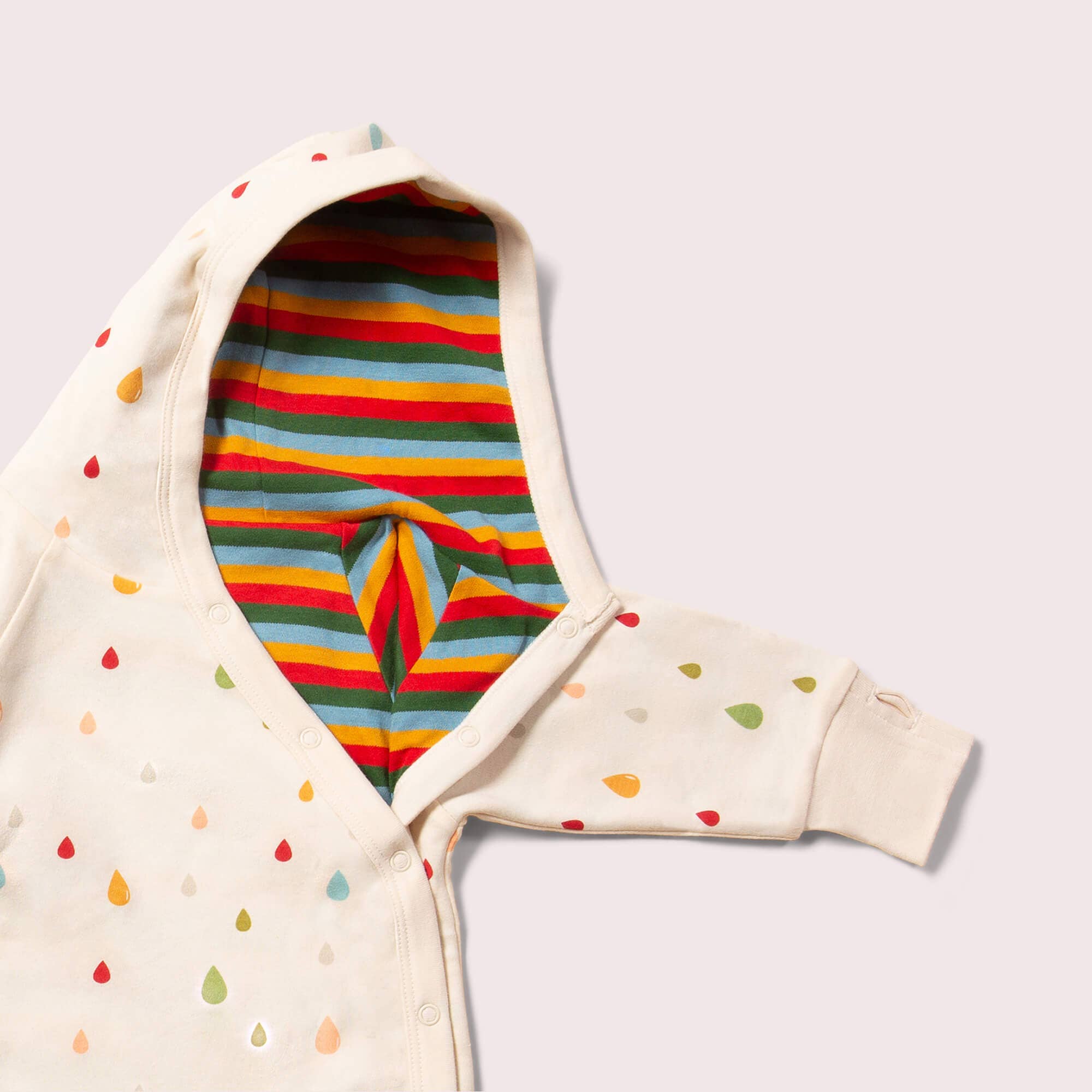Drop Drop Gentag Print Dryp Drop Reversible Hooded Snug Som Bug Suit for engroshandel på Faire5