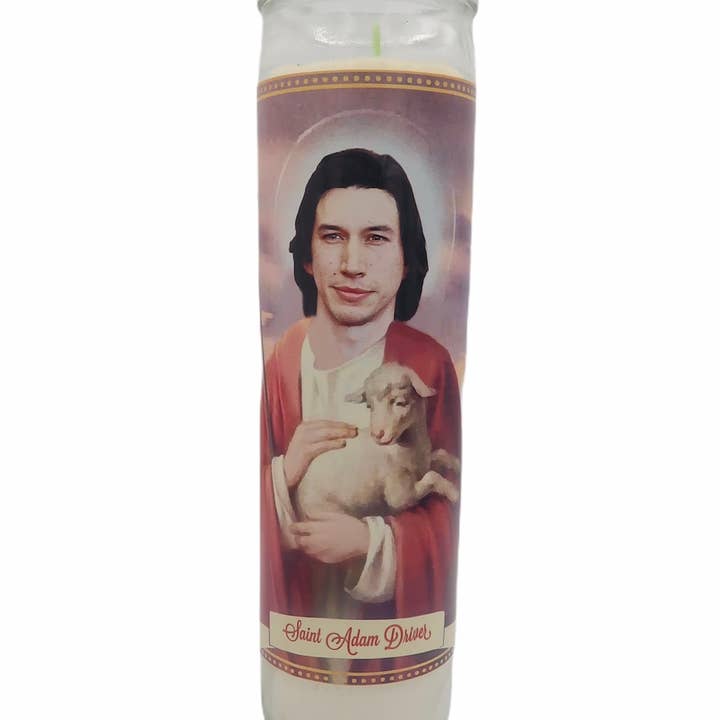 The Luminary and Co. - Wholesale Votive Candle - Adam Driver Devotional Prayer Saint Candle
