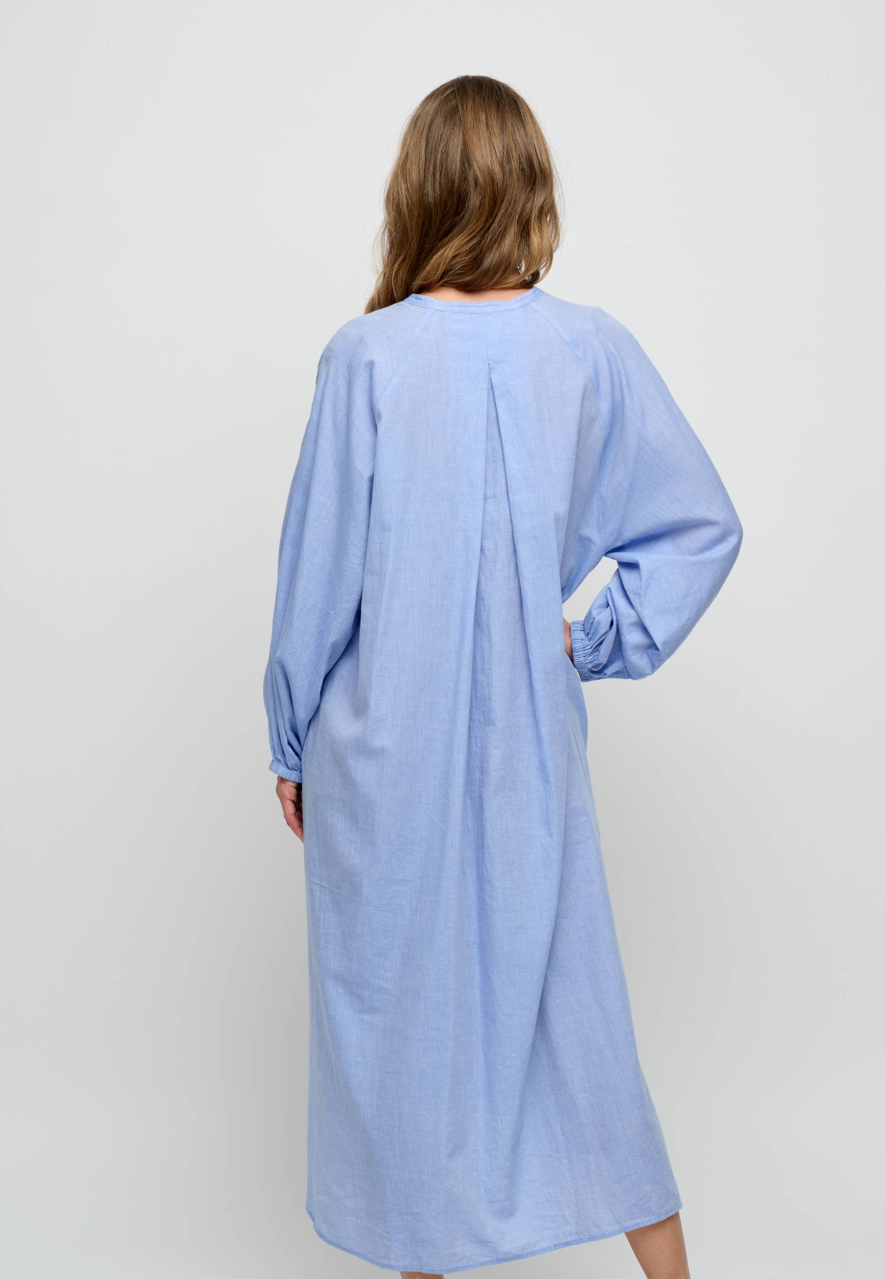 moshi moshi mind - Wholesale Dress - Women's - lauren shirtdress chambray - light blue2