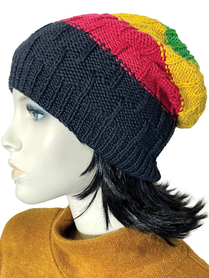 Beanie Hat Rasta Cotton for wholesale by Yak & Yeti