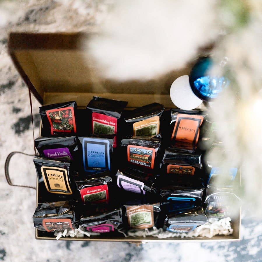 Coffee Beanery - Wholesale Food Gift Basket - Coffee Trunk of Samplers Gift Basket4