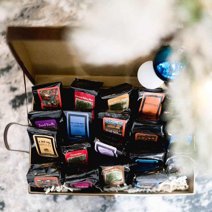 Coffee Beanery - Wholesale Food Gift Basket - Coffee Trunk of Samplers Gift Basket4