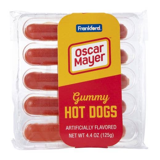 Grandpa Joe's Candy Shop - Wholesale Gummy - Oscar Mayer Gummy Hot Dog, Gummy Candy, 4.4oz, 8Ct Case