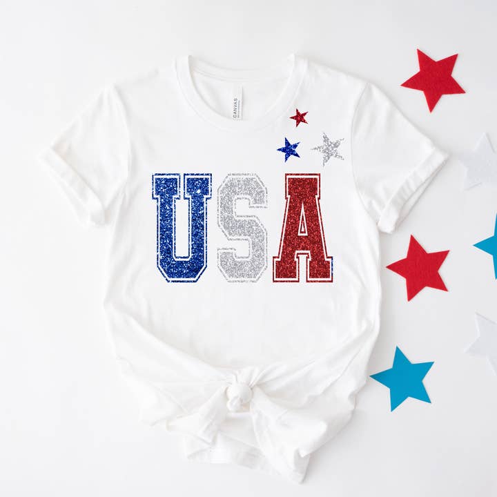 Glitter USA star/4 de julio para venta al por mayor de One Nine