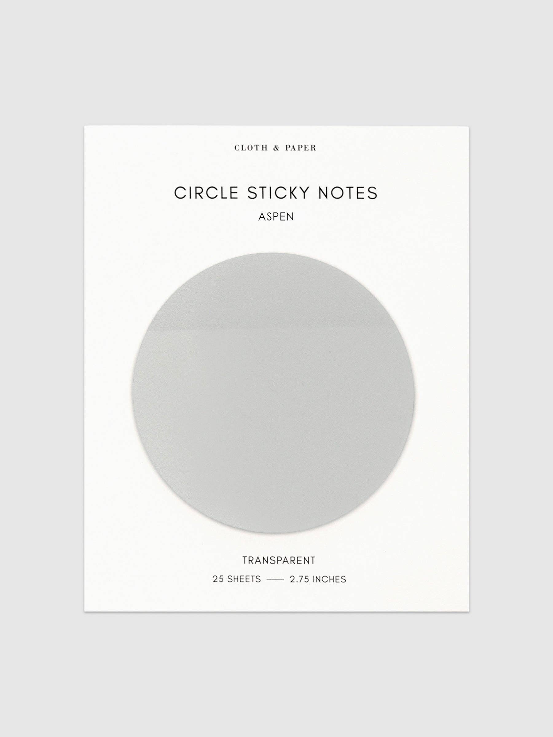 Cloth & Paper - Wholesale Sticky notes - Transparent Circle Sticky Notes4